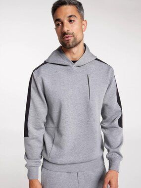 VRST Men's Pinnacle Fleece Hoodie, XL, Mid Grey Heather